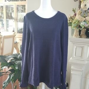 Lilly Pulitzer Deep Blue Long Sleeve Top